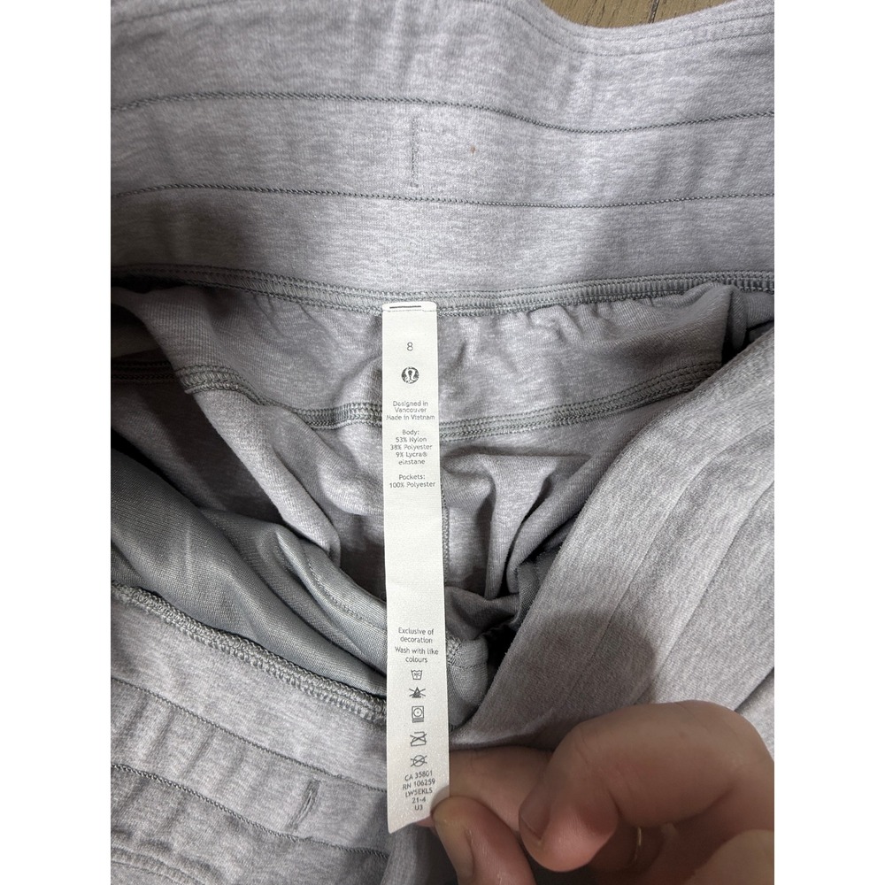 Lululemon Ready To Rulu High Rise Jogger Womens 8 Gray Drawstring Pants W5EKLS - Picture 10 of 11